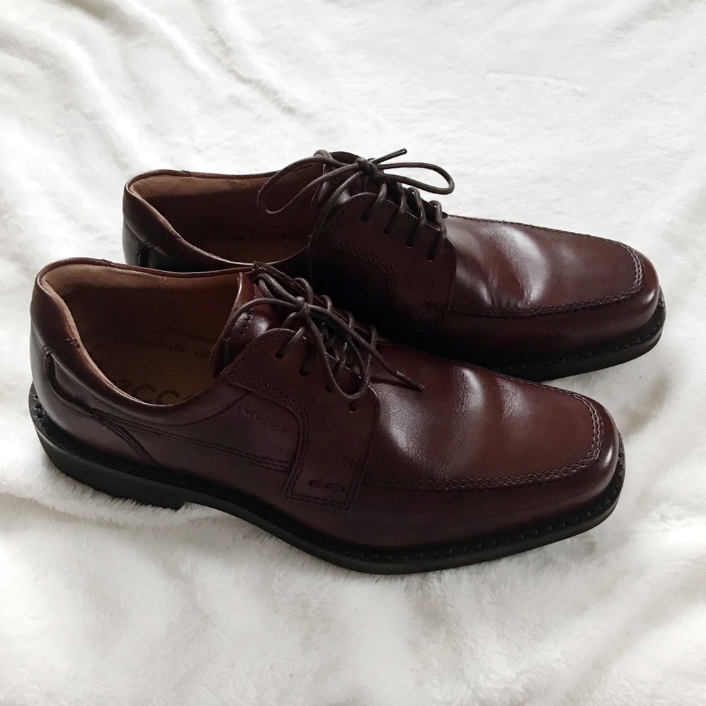 Ecco Seattle Tie Men’s Cognac Dress Shoes